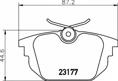 HELLA PAGID 8db355018371 -  Комплект тормозных колодок, дисковый тормоз